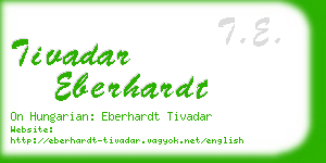 tivadar eberhardt business card